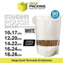Standing Pouch PUTIH WINDOW ZIPLOCK DELKOCHOICE ALU FOIL