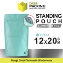 Standing Pouch TOSCA 12x20cm NON WINDOW ZIPLOCK Plastik Klip ALU FOIL