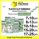 ZIPLOCK BAG HIJAU 15x20cm PLASTIK KLIP KEMASAN AKSESORIS DELKOCHOICE