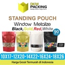 Standing Pouch 14x22cm WINDOW ZIPLOCK DELKOCHOICE ALUMUNIUM FOIL