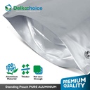 Standing Pouch 16x24cm NON WINDOW ZIPLOCK Plastik Klip ALU FOIL