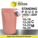 Standing Pouch PINK 16x24cm NON WINDOW ZIPLOCK Plastik Klip ALU FOIL