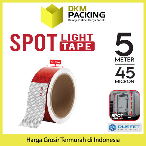 Lakban SAFETY / SECURITY MARKING TAPE RUSFET PREMIUM TERMURAH SATUAN