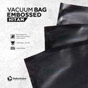 Vacuum Makanan EMBOSS ROLL 30x500cm BLACK Plastik Vakum BINTIK BENING