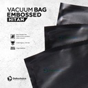 Vacuum Makanan EMBOSS ROLL 9x500cm BLACK Plastik Vakum BINTIK BENING
