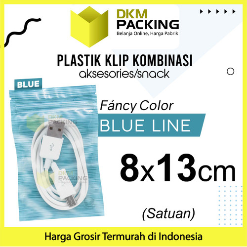 ZIPLOCK BAG BIRU PLASTIK KLIP KEMASAN AKSESORIS DELKOCHOICE TERMURAH