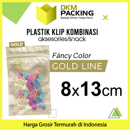 ZIPLOCK BAG GOLD PLASTIK KLIP KEMASAN AKSESORIS DELKOCHOICE TERMURAH