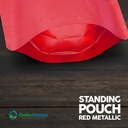 Standing Pouch MERAH 14x22cm WINDOW ZIPLOCK DELKOCHOICE ALU FOIL