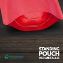 Standing Pouch MERAH 10x17cm WINDOW ZIPLOCK DELKOCHOICE ALU FOIL