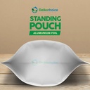 Standing Pouch PUTIH NON WINDOW ZIPLOCK Plastik Klip ALU FOIL