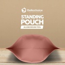 Standing Pouch PINK 16x24cm NON WINDOW ZIPLOCK Plastik Klip ALU FOIL
