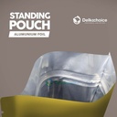 Standing Pouch GOLD NON WINDOW ZIPLOCK Plastik Klip ALU FOIL