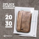 PLASTIK KLIP PUTIH 20x30cm ZIPLOCK BAG KEMASAN AKSESORIS DELKOCHOICE