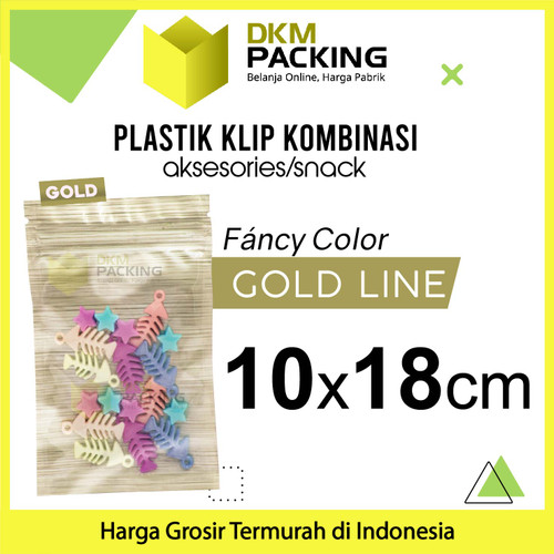 ZIPLOCK BAG GOLD PLASTIK KLIP KEMASAN AKSESORIS DELKOCHOICE TERMURAH