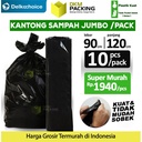 KANTONG PLASTIK SAMPAH 90x120cm HITAM TEBAL JUMBO TERMURAH SATUAN
