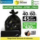 KANTONG PLASTIK SAMPAH 40x60cm HITAM TEBAL JUMBO TERMURAH SATUAN