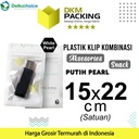 PLASTIK KLIP PUTIH 15x22cm ZIPLOCK BAG KEMASAN AKSESORIS DELKOCHOICE