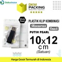 PLASTIK KLIP PUTIH 10x12cm ZIPLOCK BAG KEMASAN AKSESORIS DELKOCHOICE