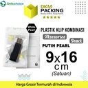 PLASTIK KLIP PUTIH 9x16cm ZIPLOCK BAG KEMASAN AKSESORIS DELKOCHOICE