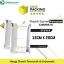 PLASTIK SACHET BAG 15X20CM KEMASAN SASET ALU FULLMETZ FOIL DELKOCHOICE