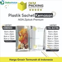 PLASTIK SACHET BAG FULL & TRANSMETZ CLEARMETZ KEMASAN SASET FOIL