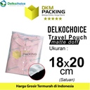 Plastik Traveling Pouch 18x20 Matte Zipper Storage Organizer Bag Polos