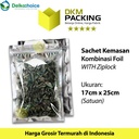 PLASTIK KEMASAN TRANSMETZ 17x25 ZIPLOCK SACHET SASET CLEAR METALIZING