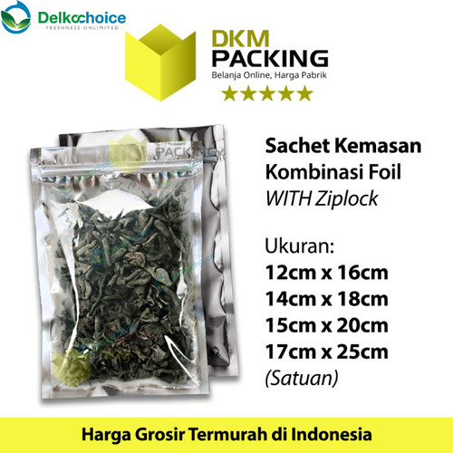 PLASTIK KEMASAN TRANSMETZ ZIPLOCK SACHET SASET BAG CLEAR METALIZING