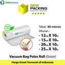 Plastik Vacuum POLOS ROLL 10Meter Vakum Sealer Makanan DELKOCHOICE