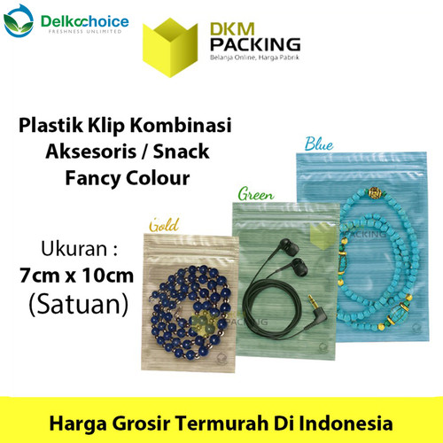Plastik Klip 7x10cm ZIPLOCK BAG Kemasan Aksesoris DELKOCHOICE MURAH