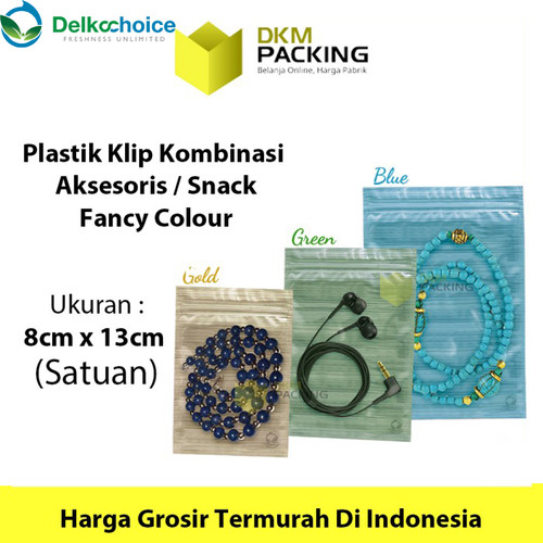 Plastik Klip 8x13cm ZIPLOCK BAG Kemasan Aksesoris DELKOCHOICE MURAH