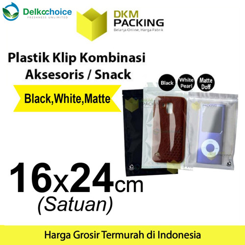 Plastik Klip 16x24cm ZIPLOCK BAG Kemasan Aksesoris DELKOCHOICE SATUAN
