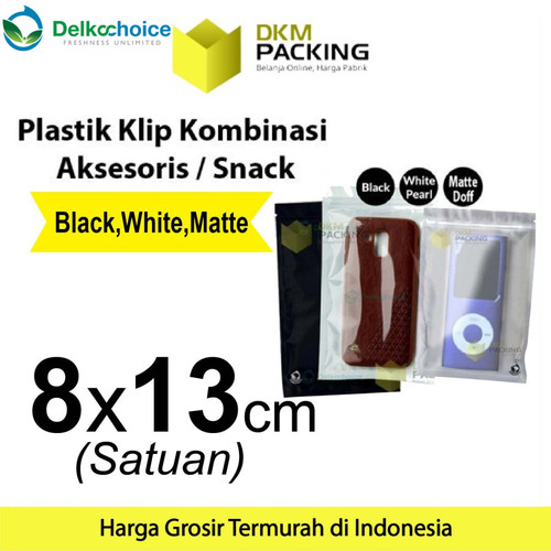 Plastik Klip 8x13cm ZIPLOCK BAG Kemasan Aksesoris DELKOCHOICE SATUAN
