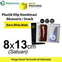 Plastik Klip 8x13cm ZIPLOCK BAG Kemasan Aksesoris DELKOCHOICE SATUAN