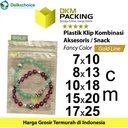 Plastik Klip ZIPLOCK Bag GOLD Kemasan Aksesoris DELKOCHOICE