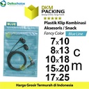Plastik Klip ZIPLOCK Bag BLUE Kemasan Aksesoris DELKOCHOICE