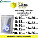 Plastik Klip ZIPLOCK Bag MATTE DOFF Kemasan Aksesoris DELKOCHOICE