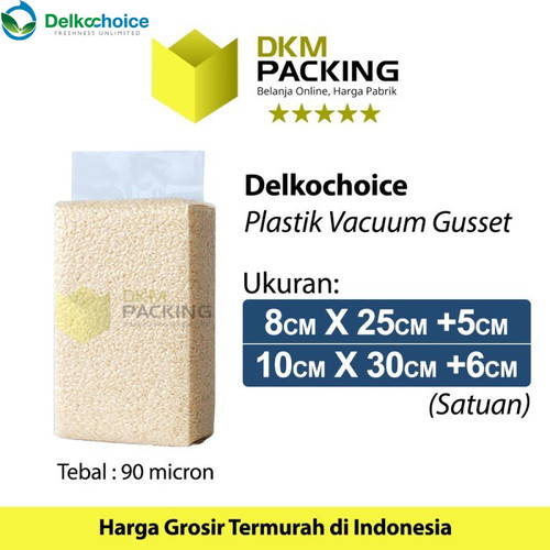 Plastik STANDING VACUUM BAG GUSSET NYLON Makanan DELKOCHOICE Satuan