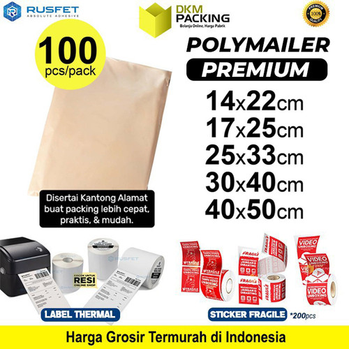 Polymailer Polimailer PEACH Amplop Plastik Packing Olshop PREMIUM/PACK