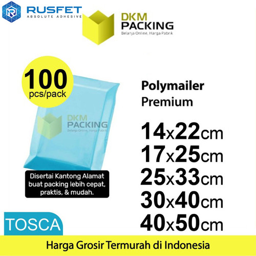 Polymailer Polimailer TOSCA Amplop Plastik Packing Olshop PREMIUM/PACK