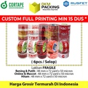 Lakban FRAGILE 48mm PREMIUM Plakban Isolasi TERMURAH / SELOP