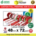 Lakban FRAGILE 48mm PREMIUM Plakban Isolasi TERMURAH / SATUAN