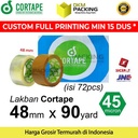 Lakban 48mm x 90yard CORTAPE PREMIUM Plakban Isolasi TERMURAH / DUS