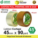 Lakban 45mm x 90yard Plakban Isolasi CORTAPE PREMIUM TERMURAH / SATUAN
