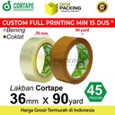 Lakban 36mm x 90yard CORTAPE Plakban Isolasi TAPE TERMURAH / SATUAN