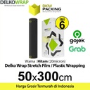 Plastik Wraping Stretch Film 50cmx300m BLACK DELKOWRAP OJOL /DUS