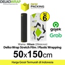 Plastik Wraping Stretch Film 50cmx150m BLACK DELKOWRAP OJOL/ DUS