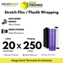 Plastik Wrapping Packing Stretch Film 20cm x 250m DELKOWRAP /SATUAN