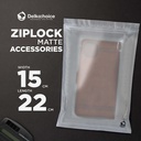 PLASTIK KLIP MATTE 15x22cm ZIPLOCK BAG KEMASAN AKSESORIS DELKOCHOICE