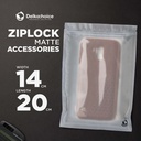 PLASTIK KLIP MATTE 14x20cm ZIPLOCK BAG KEMASAN AKSESORIS DELKOCHOICE
